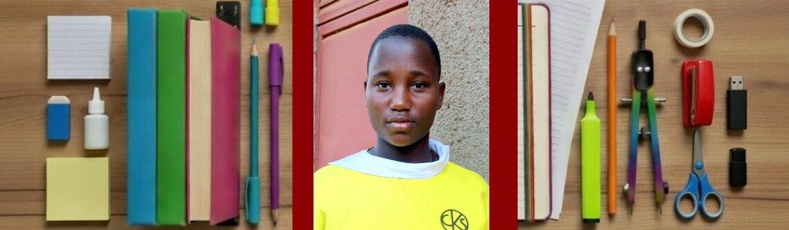 Portrait of Nayiga Daisy Babirye, a young girl supported by Pearl Global Ministries, highlighting their efforts to empower bright futures through education and community support.